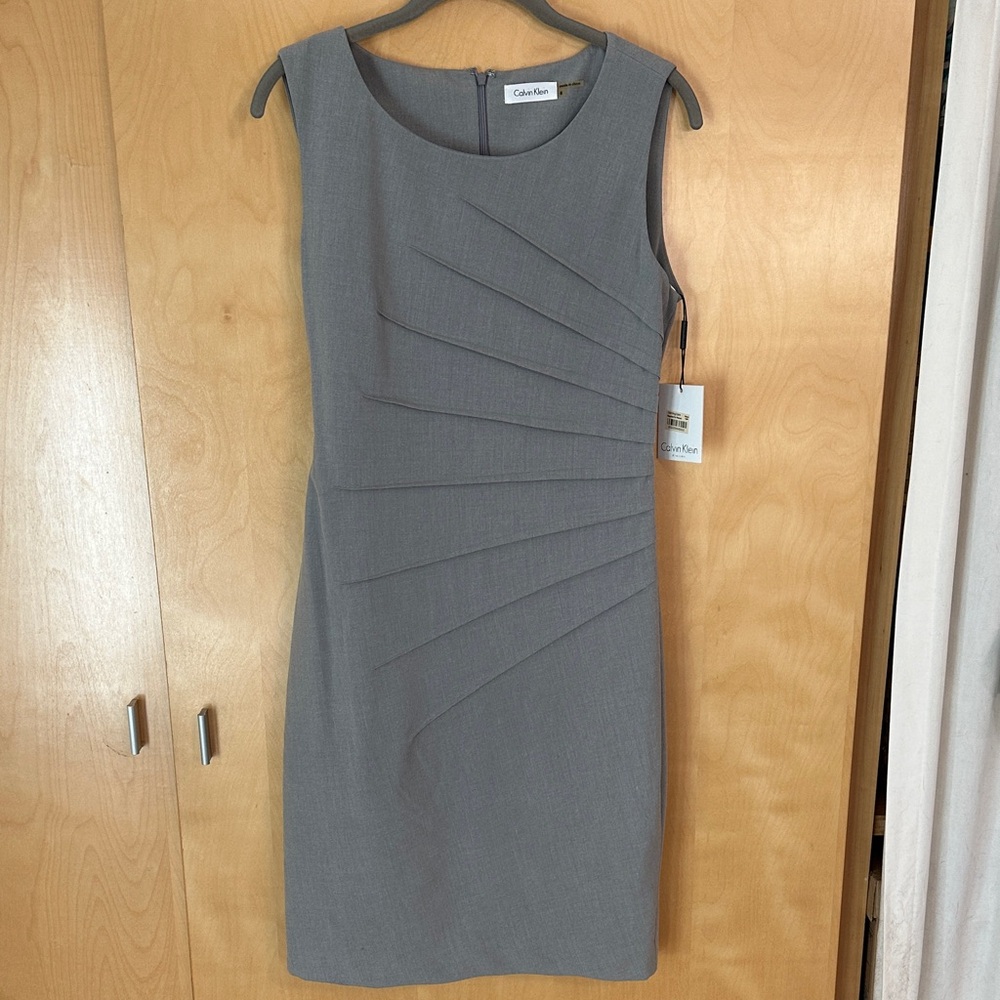 Calvin Klein Charcoal Midi Dress